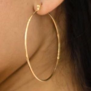 Cyber sale. $8
10 K Gold filled Large hoops. New with tags.